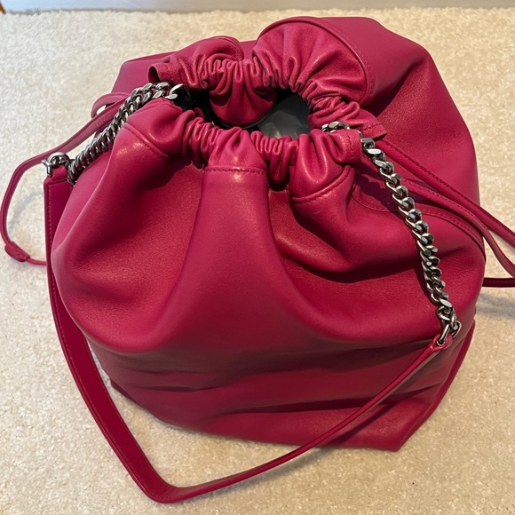Saint Laurent Teddy Bucket Bag Pink - Picture 4 of 14
